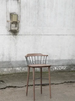 Stellar Works Exchange Bar Stool SH 75, walnut fra> Barstole