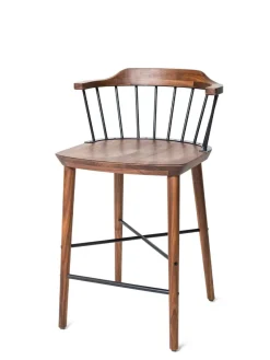 Stellar Works Exchange Counter Stool SH 61, walnut fra><noscript><img width=