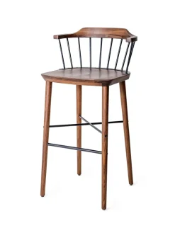 Stellar Works Exchange Counter Stool SH 61, walnut fra><noscript><img width=