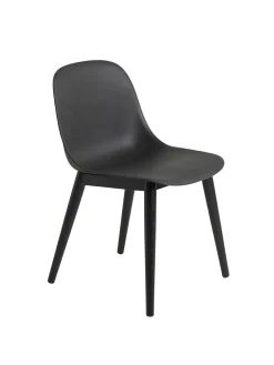Muuto Fiber side chair wood fra> Spisebordsstole