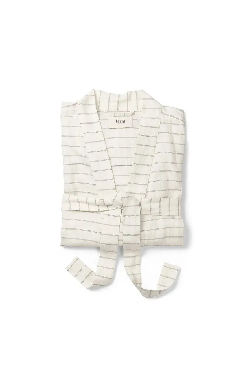 Ferm Living Field Robe, sand/black fra> Tøj|Badeværelsestekstiler