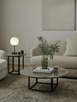 New Works Florence sofabord Ø90, black marquina fra><noscript><img width=
