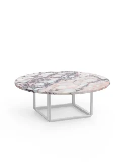 New Works Florence Sofabord Ø90, gris du marais/beige grey fra><noscript><img width=