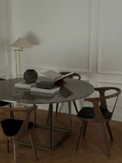 New Works Florence spisebord Ø145, black marquina fra><noscript><img width=