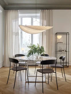 New Works Florence spisebord Ø145, black marquina fra><noscript><img width=