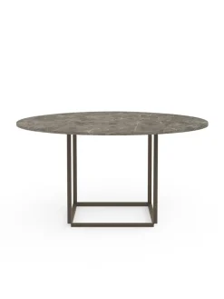 New Works Florence Spisebord Ø145, gris du marais/beige grey fra> Spiseborde