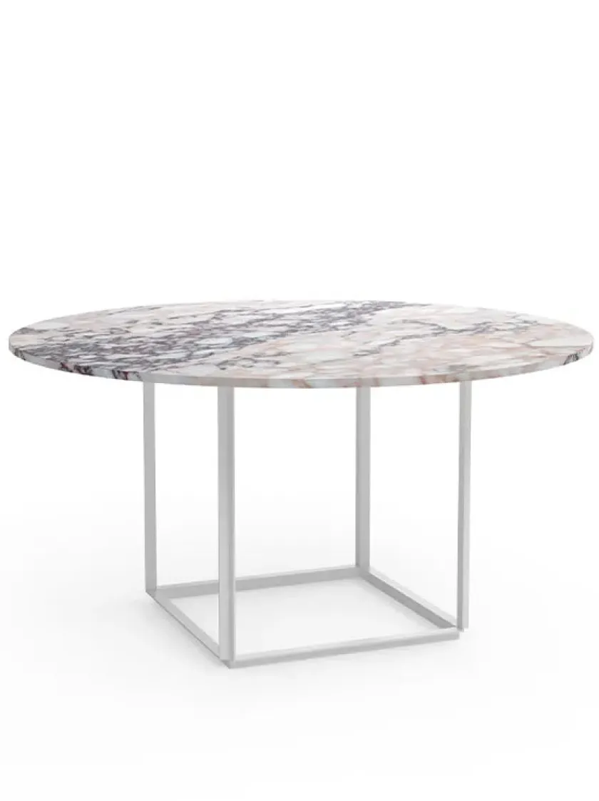 New Works Florence Spisebord Ø145, gris du marais/beige grey fra> Spiseborde