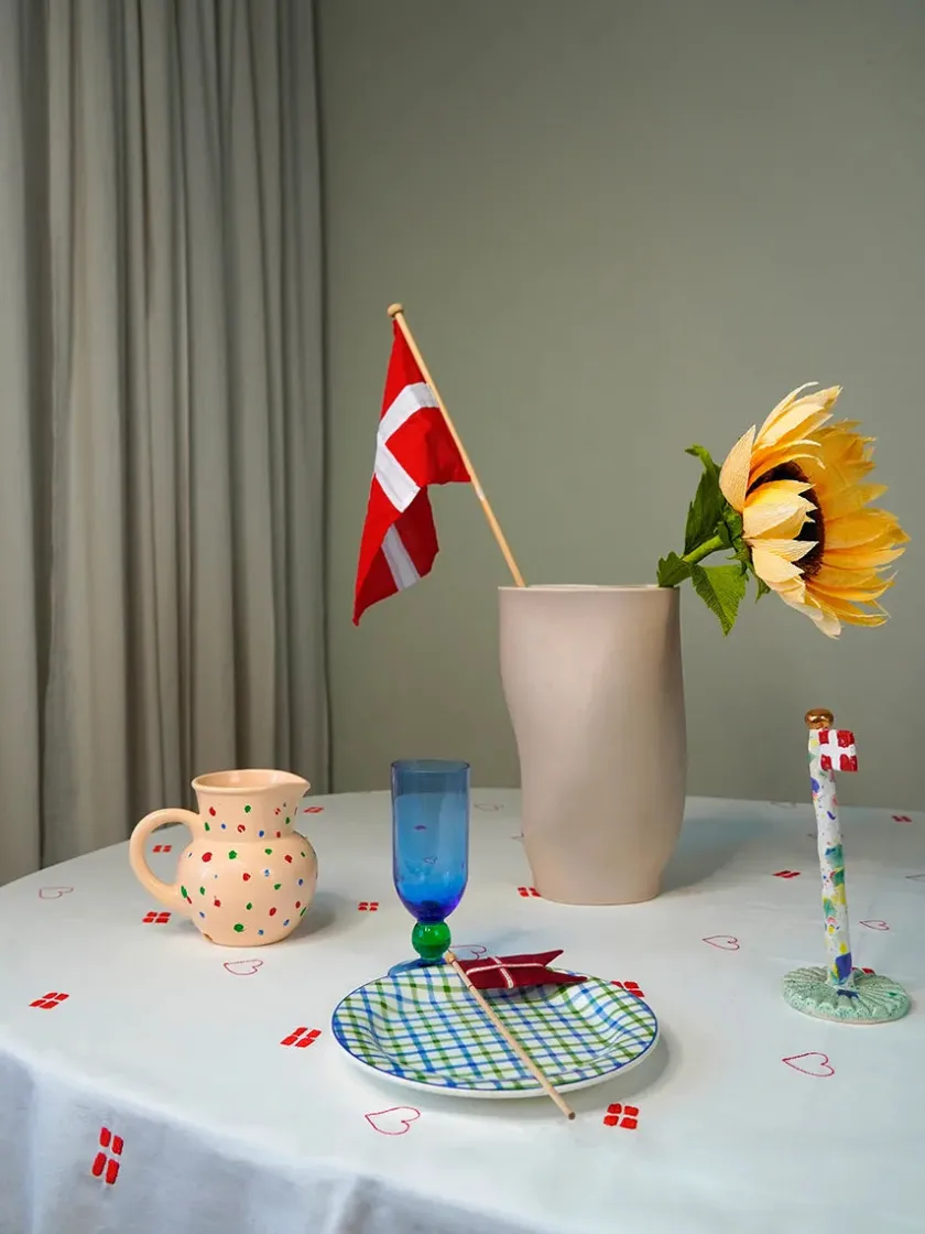 Blåmst Flower Dug fra> Gaver Til Hende|Køkkentekstiler