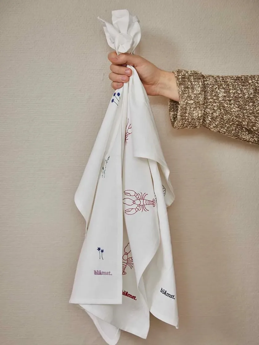 Blåmst Flower Viskestykke fra> Køkkentekstiler