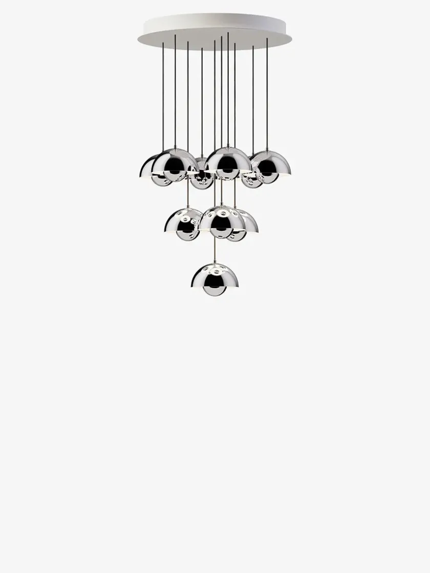 &Tradition Flowerpot Chandelier VP10, 10 pendants fra> Spots|Lysekroner