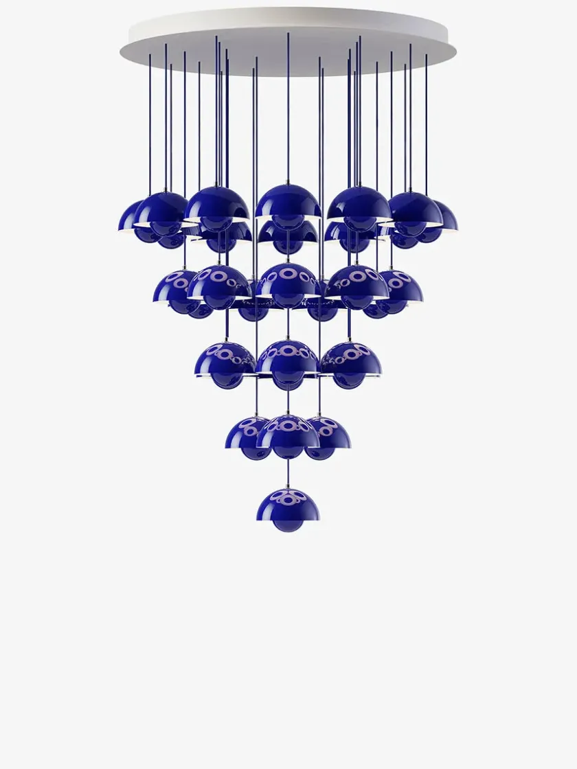 &Tradition Flowerpot Chandelier VP10, 10 pendants fra> Spots|Lysekroner