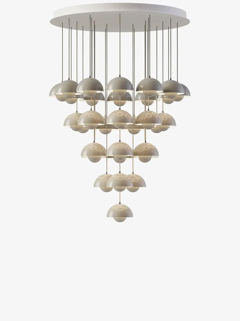 &Tradition Flowerpot Chandelier VP10, 10 pendants fra> Spots|Lysekroner