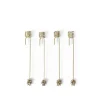 Ferm Living Forest Christmas Tree Candle Holders, sæt á 4 stk., brass fra> Kalenderlys & Julelysestager|Adventsstager