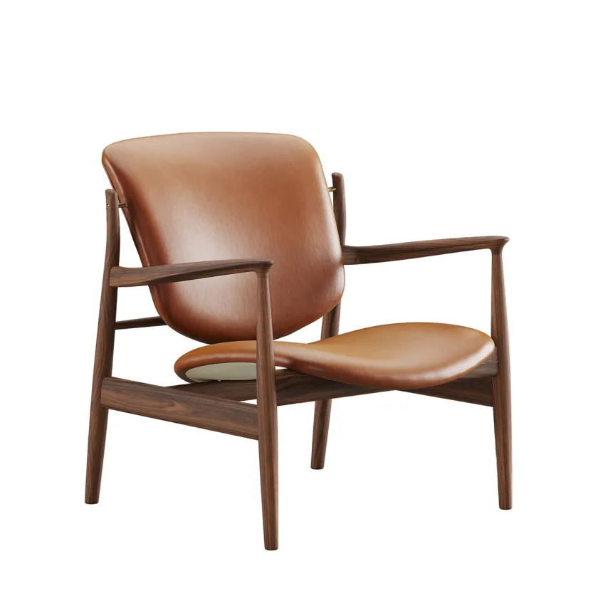 House of Finn Juhl France Chair, valnød af Finn Juhl> Lænestole