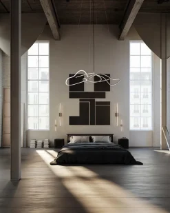 101 Copenhagen Ghost Chandelier, Big, Burned Black fra><noscript><img width=