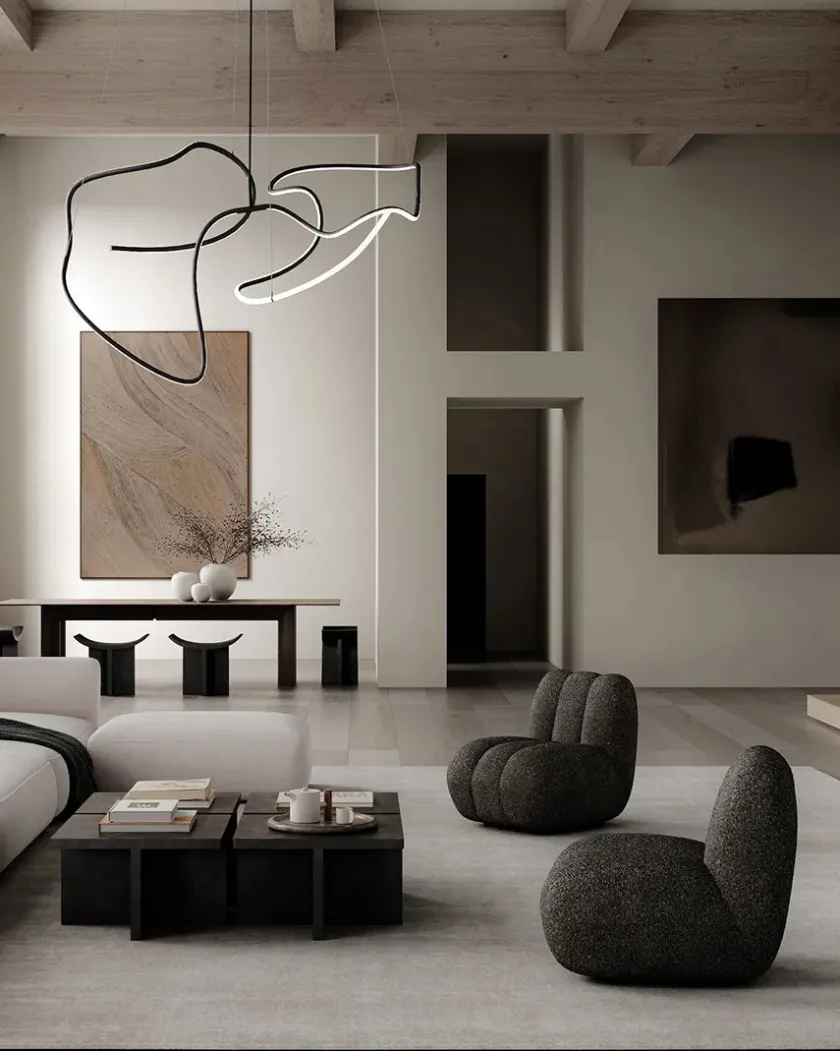 101 Copenhagen Ghost Chandelier, Big, Chrome fra> Lysekroner|Spots