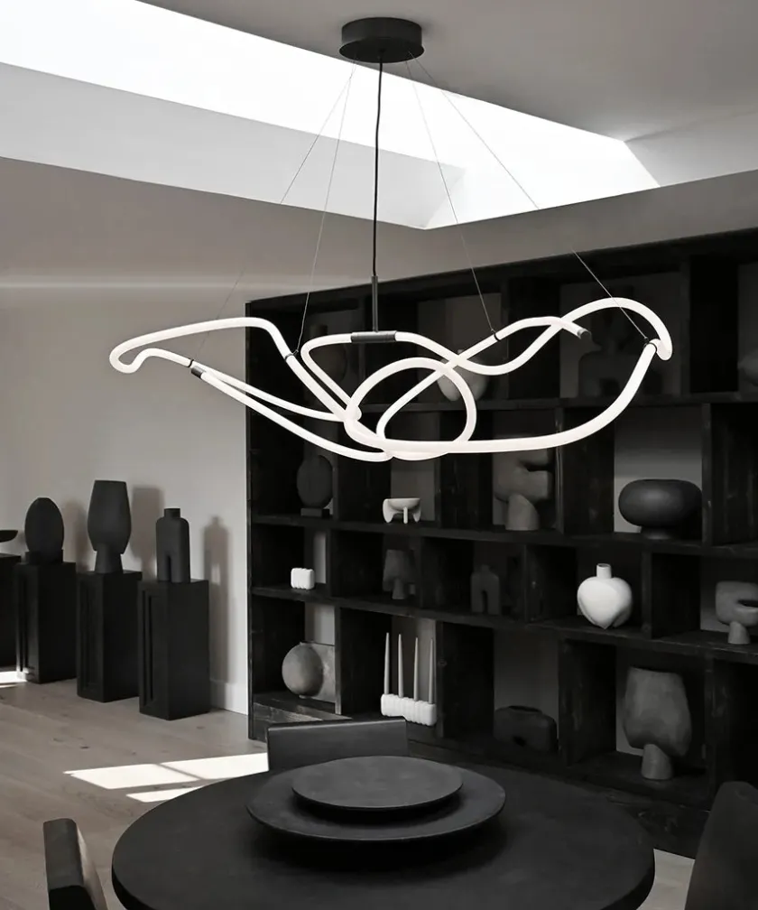 101 Copenhagen Ghost Chandelier, Big, Chrome fra> Lysekroner|Spots