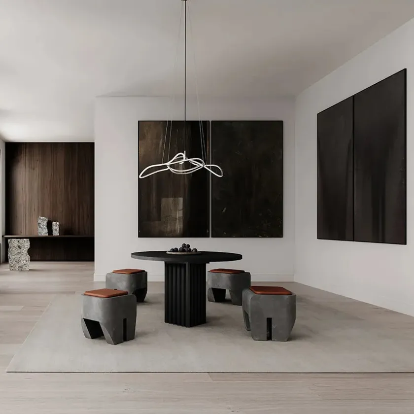 101 Copenhagen Ghost Chandelier, Mini, Burned Black fra> Lysekroner|Spots
