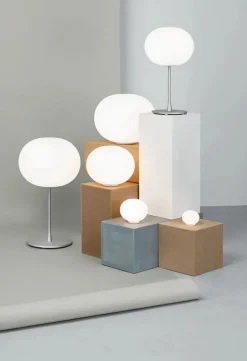 Flos Glo-Ball T1, Silver bordlampe fra><noscript><img width=