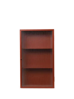 Ferm Living Haze Wall Cabinet, oxide red fra> Reoler