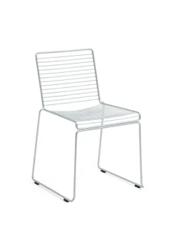 HAY Hee Dining Chair, hot galvanised fra> Havestole
