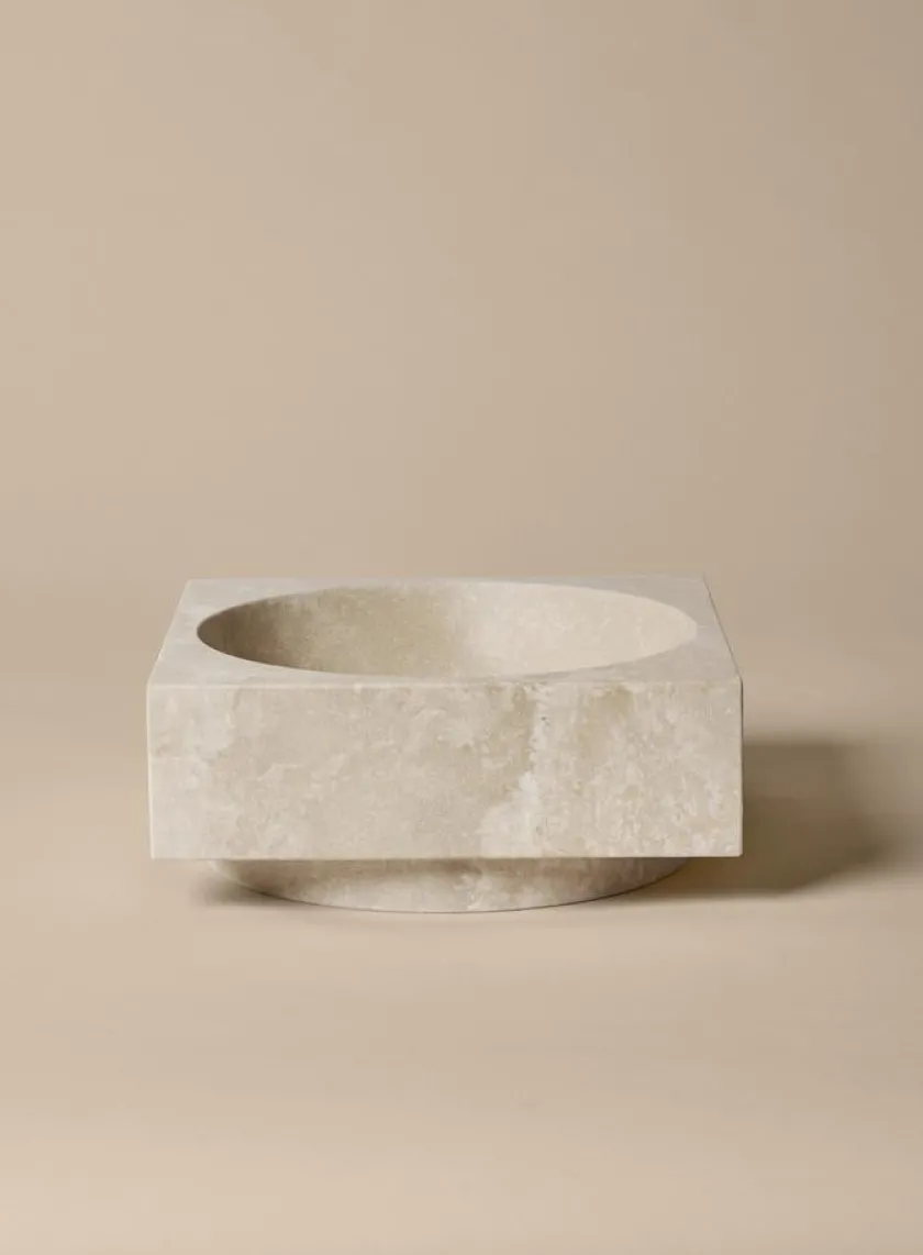 Ferm Living Hew high centrepiece, travertin fra> Gaver Til Hende