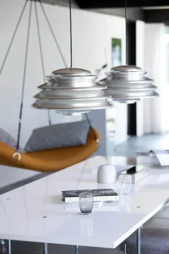 Verpan Hive pendel, aluminium af Verner Panton> Pendler|Spots