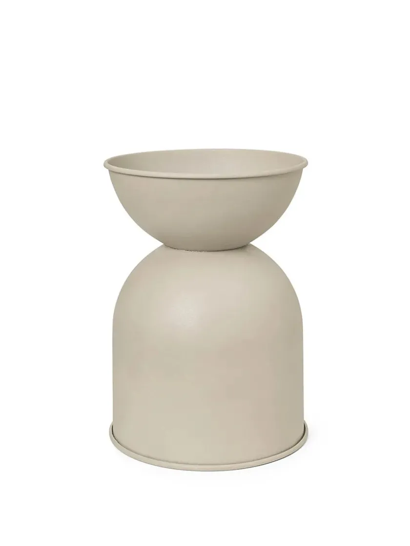 Ferm Living Hourglass Pot, sort fra> Vaser