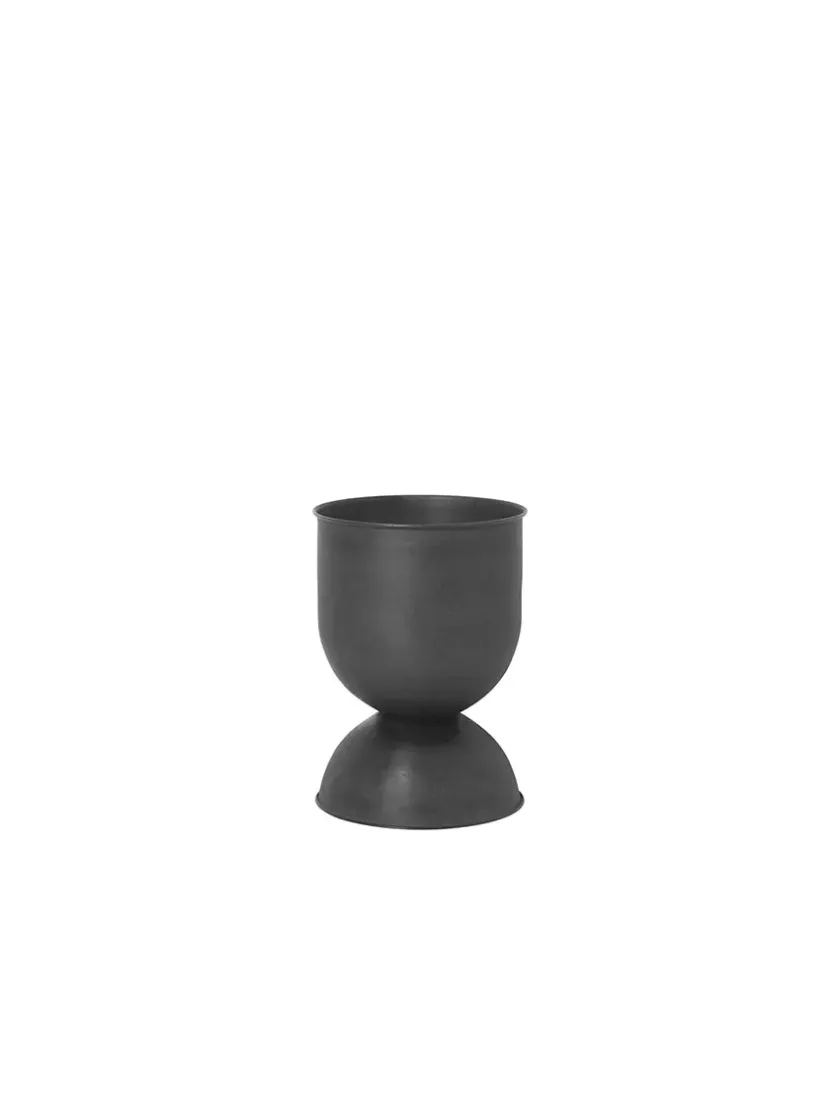 Ferm Living Hourglass Pot, sort fra> Vaser