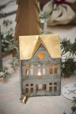Ib Laursen Hus til fyrfadslys Stillenat - 3 stk. ass. fra> Kalenderlys & Julelysestager|Adventsstager