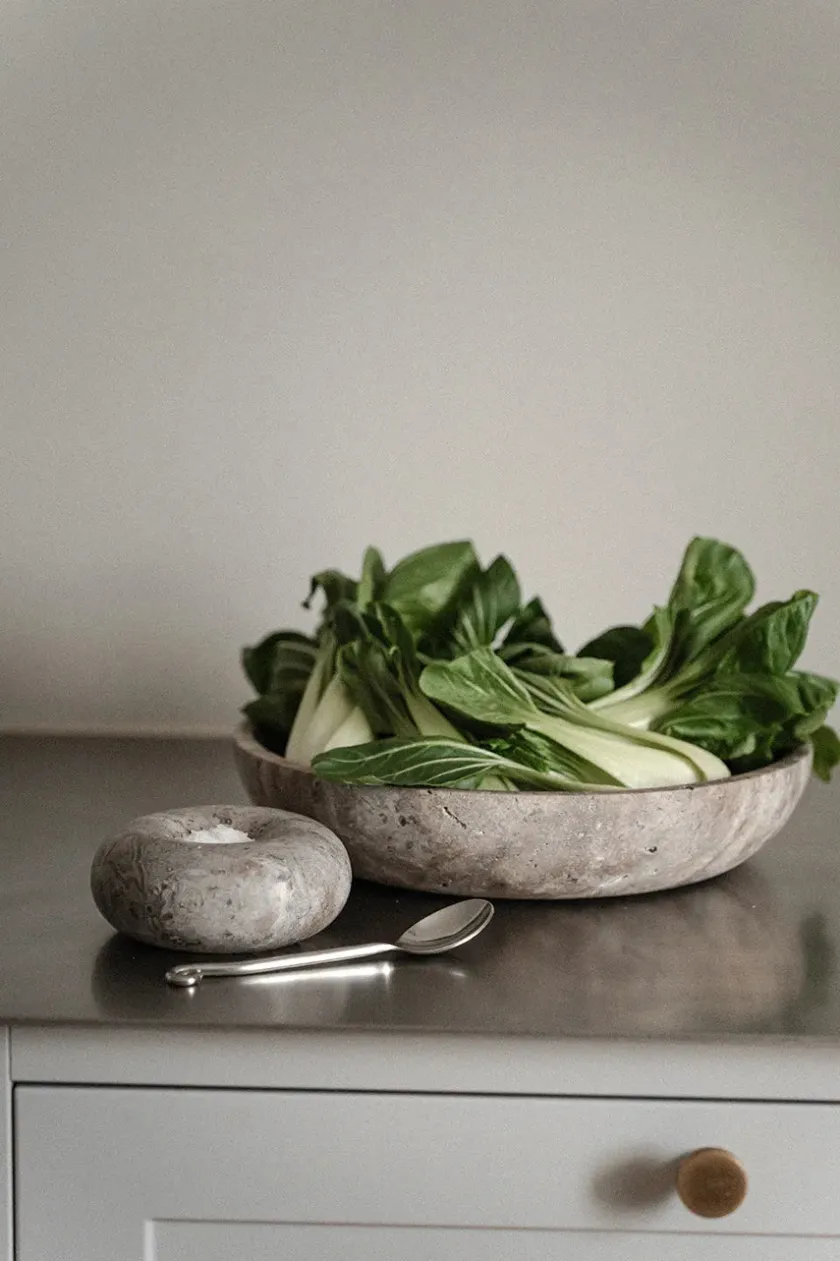 Wabi Sabi Nordic Hyben Skål, travertin silver fra> Gaver Til Hende|Service