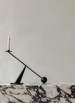 Audo Copenhagen Interconnect Candle Holder, black fra><noscript><img width=