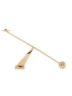Audo Copenhagen Interconnect Candle Holder, brass fra> Gaver Til Ham|Gaver Til Hende