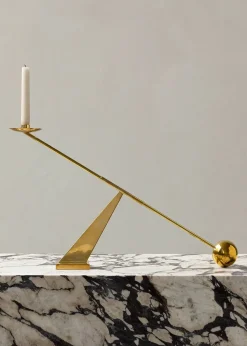Audo Copenhagen Interconnect Candle Holder, brass fra><noscript><img width=