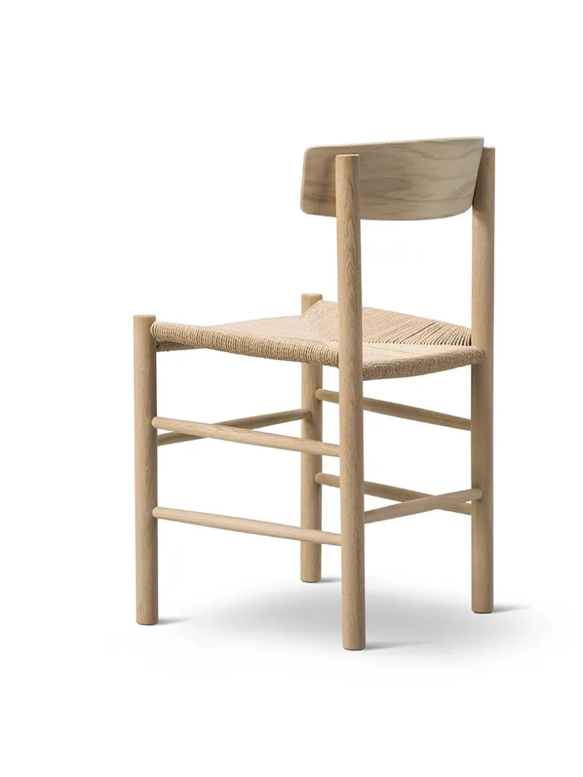 Fredericia Furniture J39 Folkestolen, lys olieret eg af Børge Mogensen> Spisebordsstole