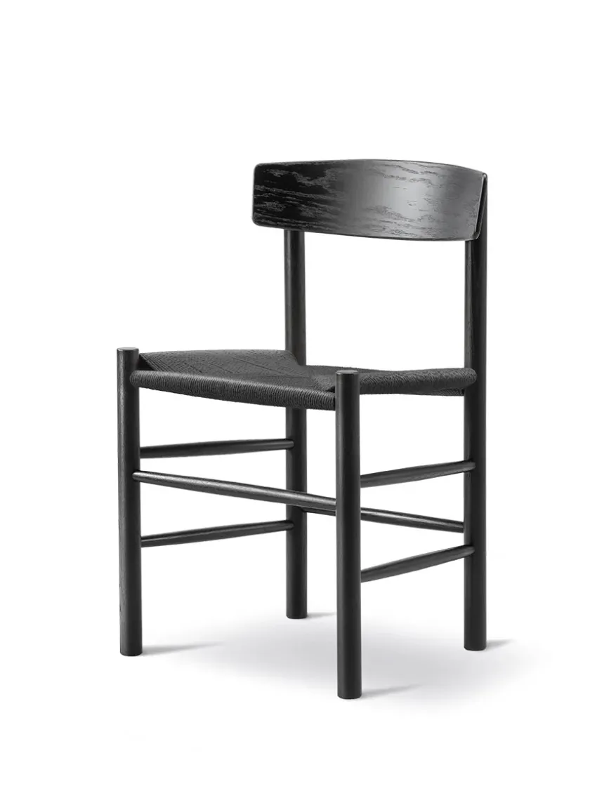 Fredericia Furniture J39 Folkestolen, sæbebehandlet eg af Børge Mogensen> Spisebordsstole