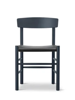 Fredericia Furniture J39 Folkestolen Sædepolstret, Cognac Læder af Børge Mogensen><noscript><img width=