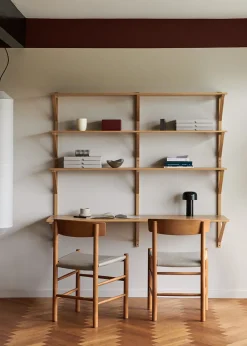 Fredericia Furniture J39 Folkestolen Sædepolstret, Natur Canvas af Børge Mogensen><noscript><img width=