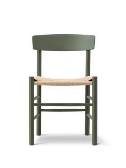 Fredericia Furniture J39 Folkestolen, sortlakeret bøg af Børge Mogensen><noscript><img width=