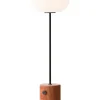 Audo Copenhagen JWDA Floor Lamp, red travertine stone fra> Gulvlamper|Spots