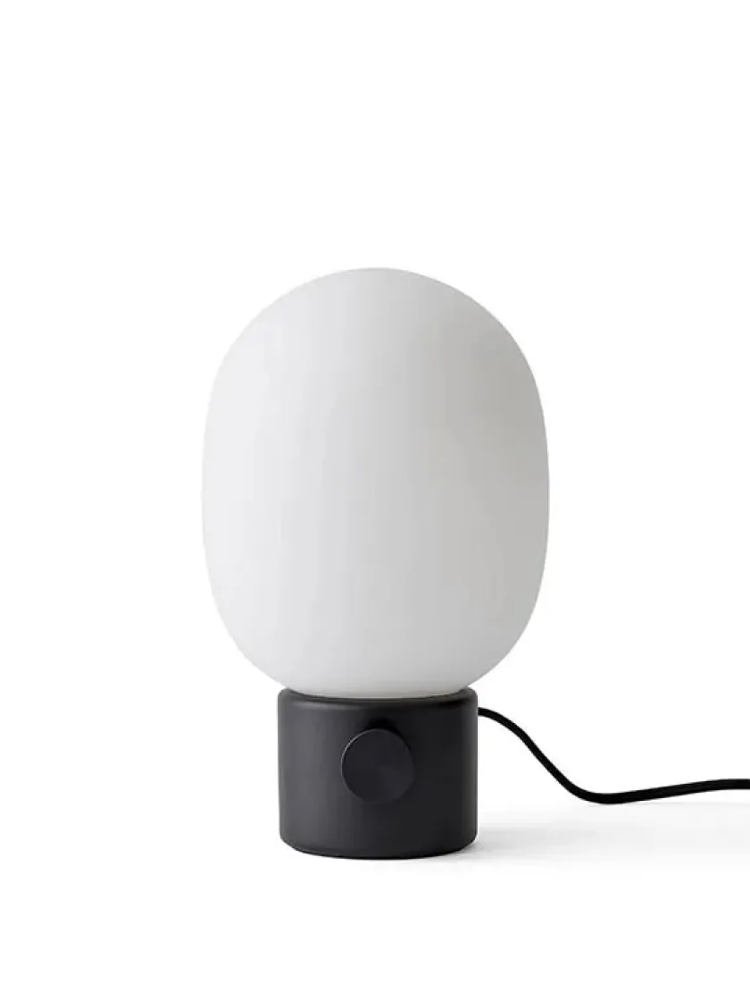 Audo Copenhagen JWDA Table Lamp, red travertine stone fra> Spots