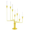 Piet Hein Karlsvognen Table Lysestage, gul fra> Lysestager