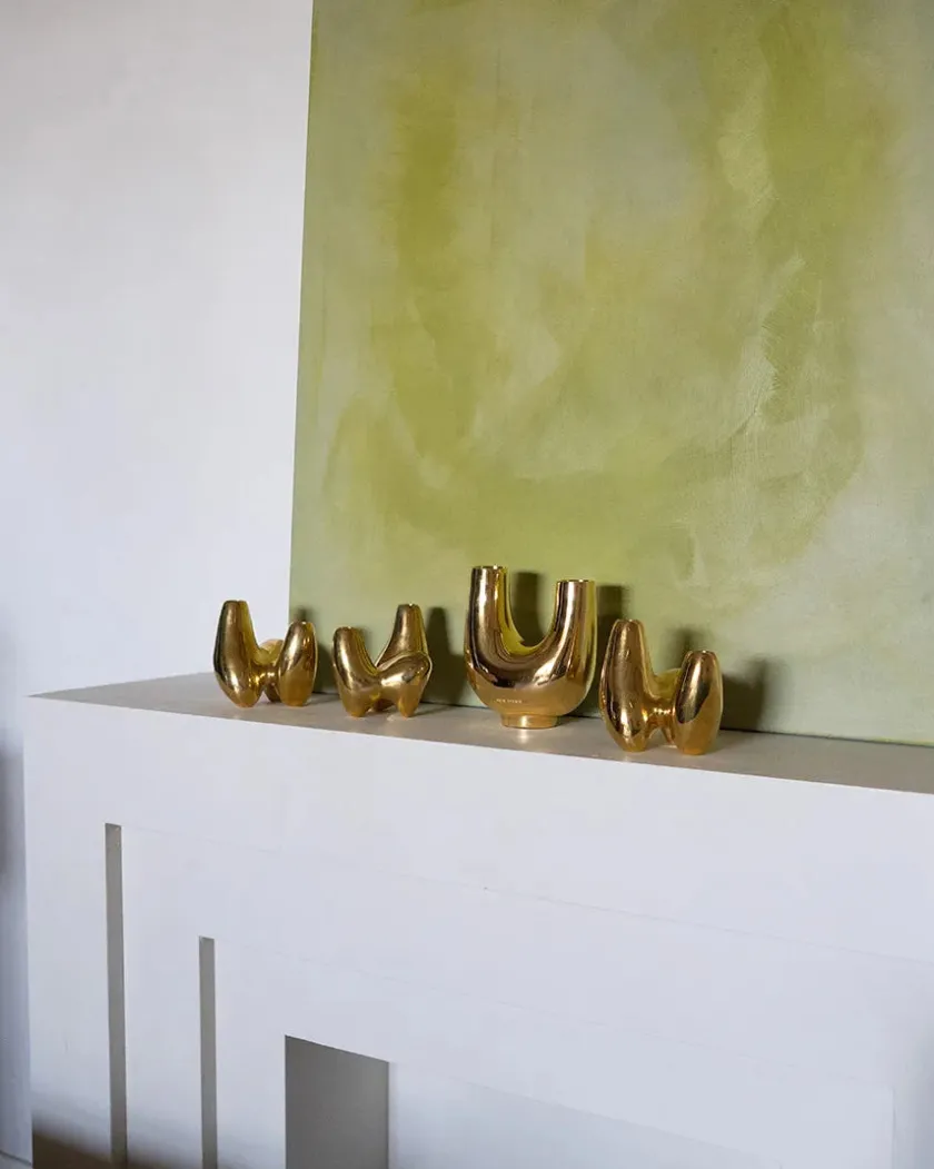 Hein Studio Kazumi Vase, silver fra> Vaser