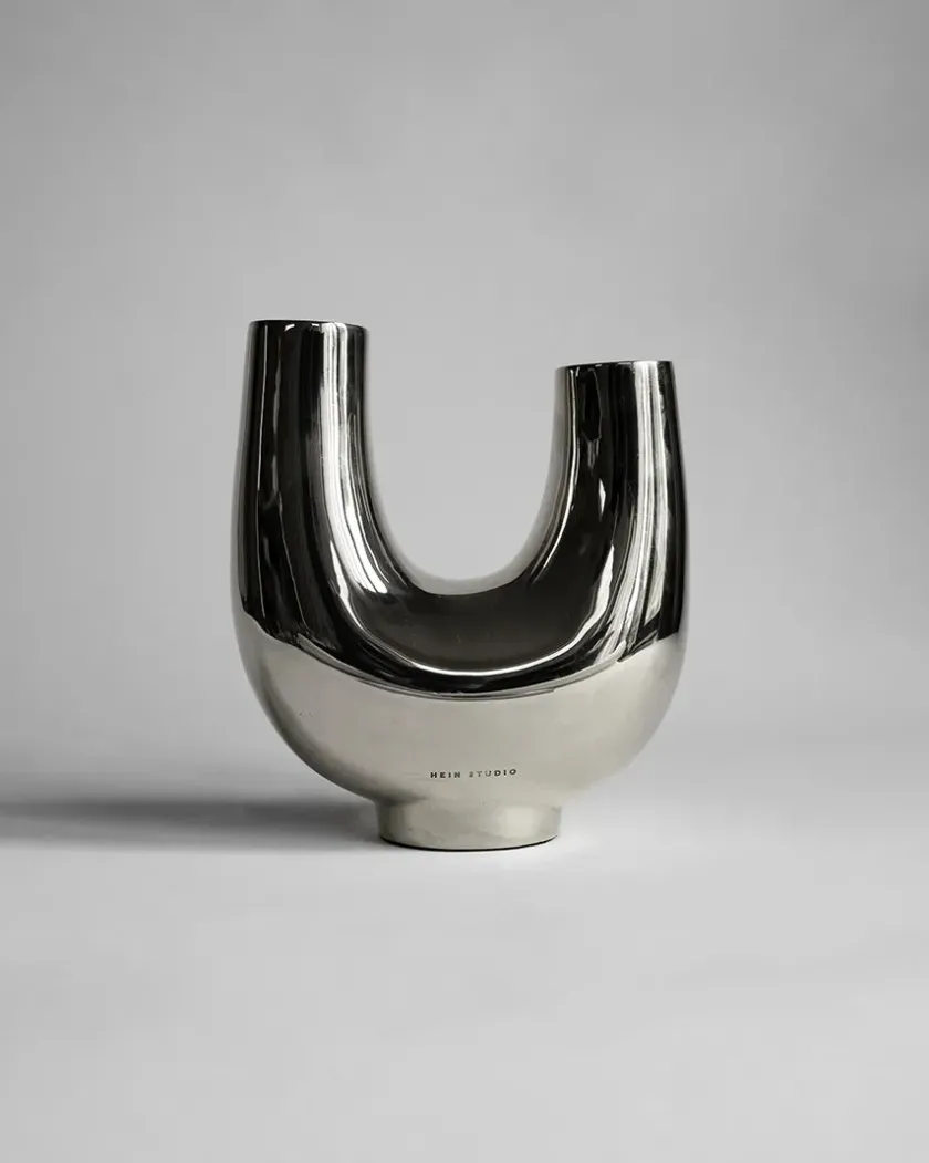 Hein Studio Kazumi Vase, silver fra> Vaser
