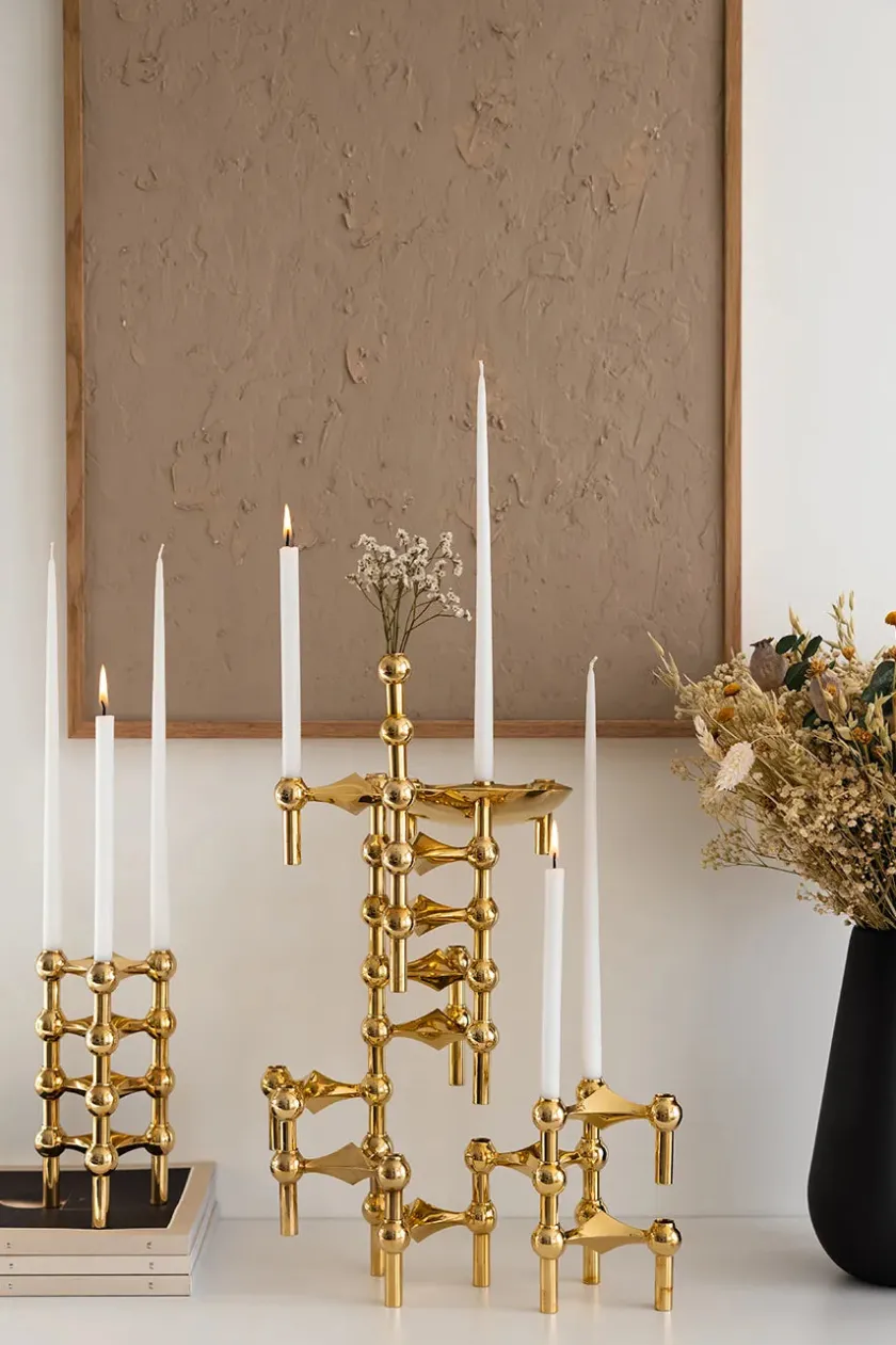 STOFF Nagel Kertelys til Nagel Lysestage, burgundy red fra> Stearinlys|Lysestager