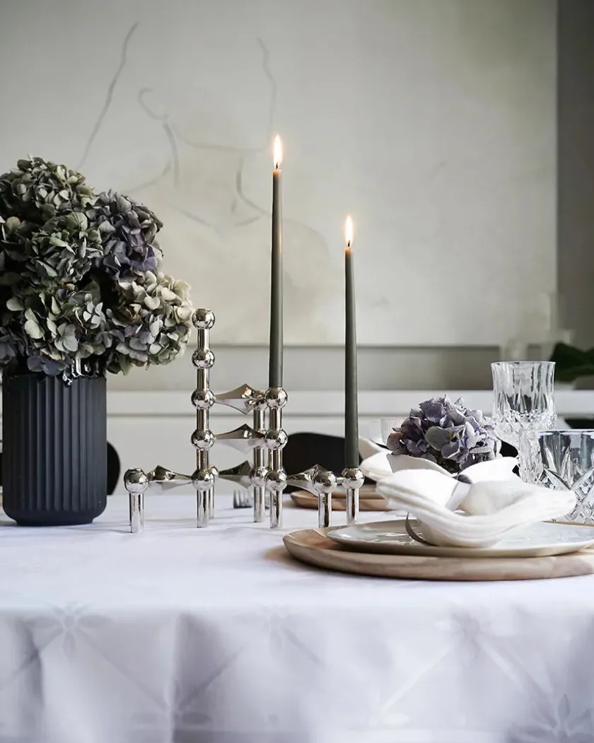 STOFF Nagel Kertelys til Nagel Lysestage, burgundy red fra> Stearinlys|Lysestager