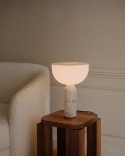 New Works Kizu Bordlampe Small, Black Marble fra><noscript><img width=