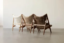 Audo Copenhagen Knitting Lounge Chair, Sheepskin fra><noscript><img width=