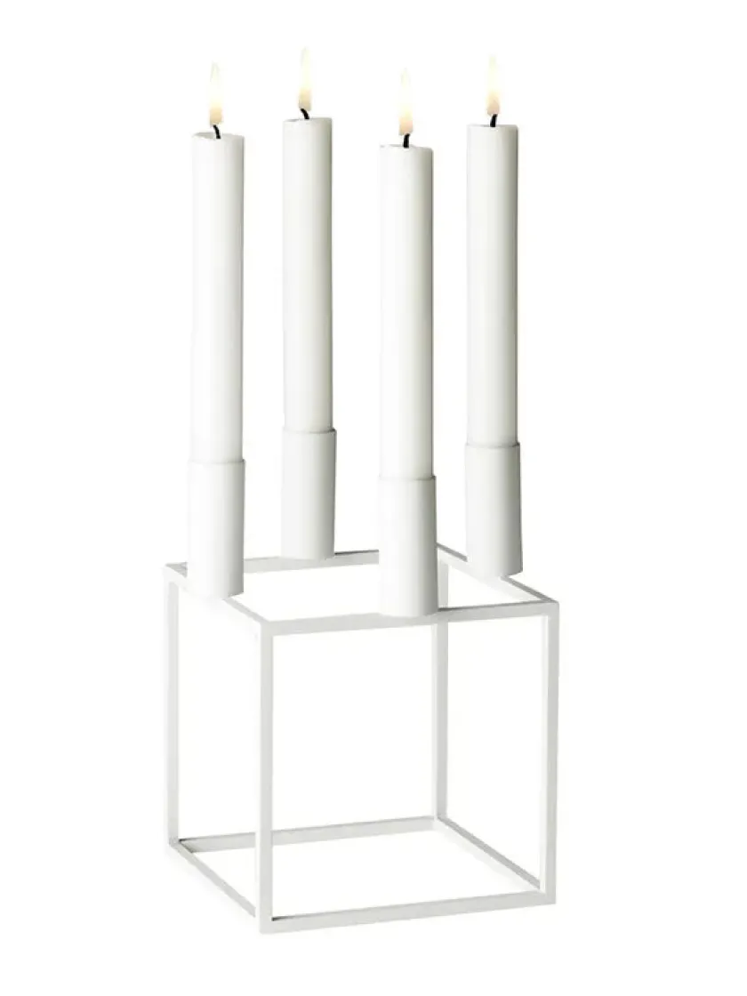 Audo Copenhagen Kubus 4 Lysestage, hvid fra> Adventsstager|Lysestager