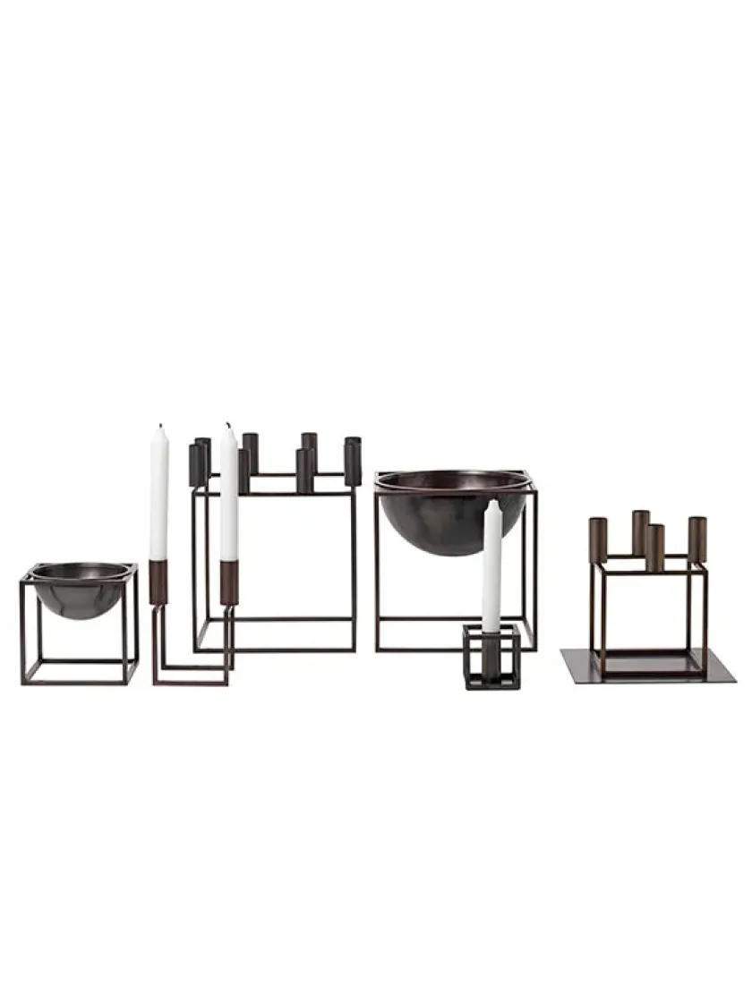 Audo Copenhagen Kubus 4 Lysestage, hvid fra> Adventsstager|Lysestager